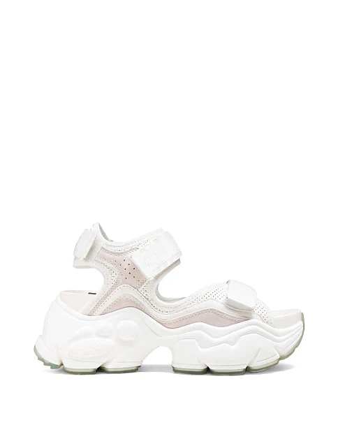 Жіночі сандалі Buffalo з екошкіри білі - фото 1 - Miraton