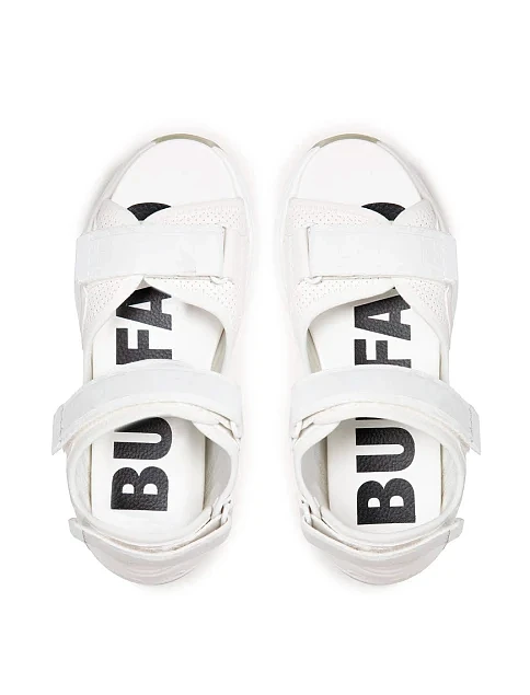 Жіночі сандалі Buffalo з екошкіри білі - фото 5 - Miraton