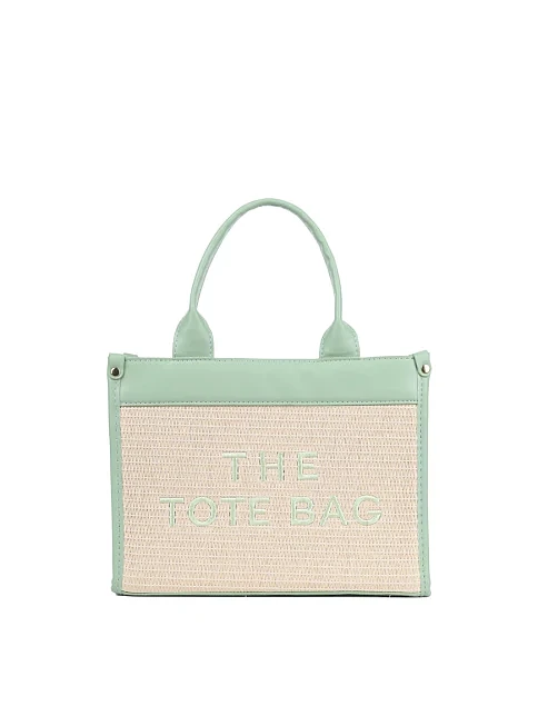 Женская сумка тоут MIRATON тканевая зеленая - фото 1 - Miraton