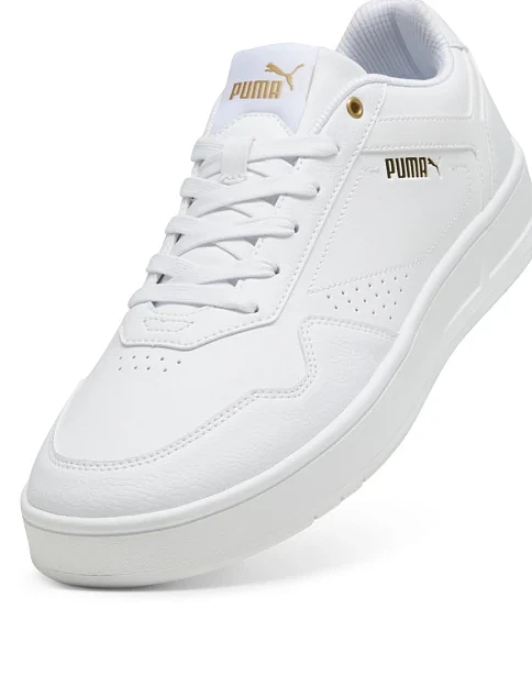 Мужские кеды PUMA Court Classic Sneakers из искусственной кожи белые - фото 5 - Miraton