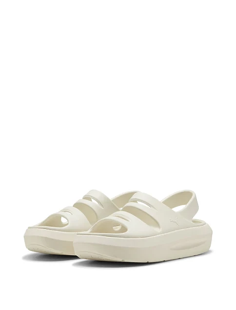 Жіночі сандалі PUMA Flatter Sandals гумові бежеві - фото 3 - Miraton