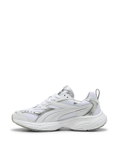 Женские кроссовки PUMA Morphic Astro Escape Sneakers из искусственной кожи серебряного цвета - фото 2 - Miraton