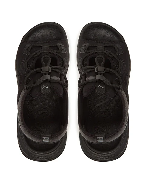 Мужские сандалии PUMA SOFTRIDE ZeroG резиновые черные - фото 4 - Miraton