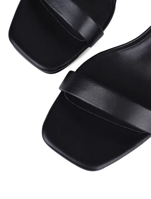 Женские босоножки JEFFREY CAMPBELL из экокожи черные - фото 6 - Miraton