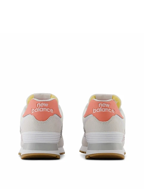 Женские кроссовки New Balance 574 замшевые серые - фото 5 - Miraton