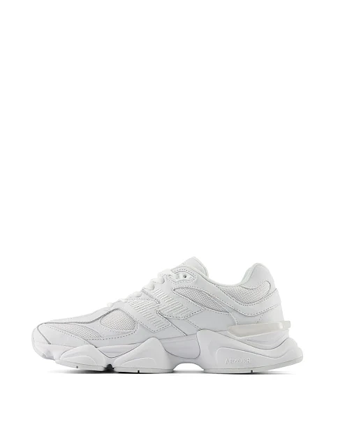 Женские кроссовки New Balance 9060 кожаные белые - фото 2 - Miraton