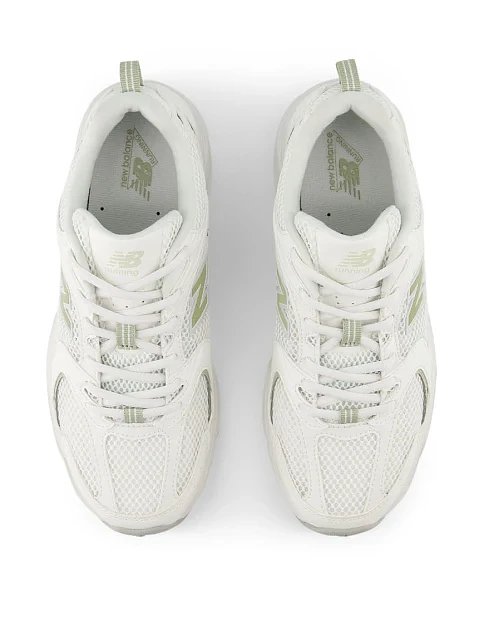 Женские кроссовки New Balance 530 тканевые белые - фото 4 - Miraton