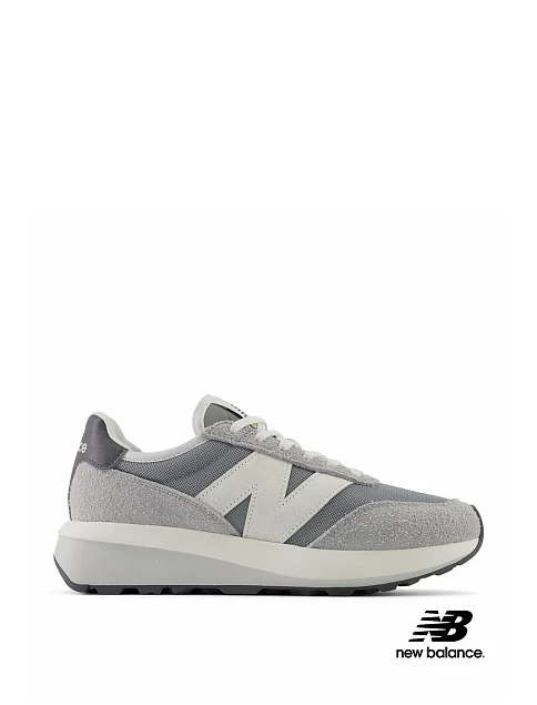 Женские кроссовки New Balance 370 замшевые серые - фото 1 - Miraton