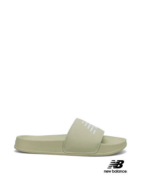 Женские шлепанцы New Balance 200 резиновые зеленые - фото 1 - Miraton