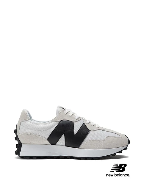 Мужские кроссовки New Balance 327 замшевые серые - фото 1 - Miraton