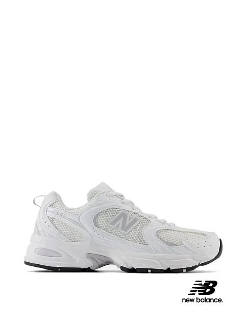 Мужские кроссовки New Balance 530 тканевые белые - фото 1 - Miraton