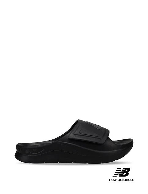 Мужские шлепанцы New Balance 202XA резиновые черные - фото 1 - Miraton