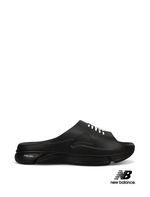 Мужские шлепанцы New Balance Fuel Cell SL резиновые черные - фото 1 - Miraton