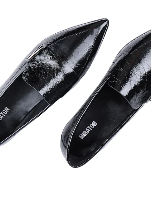 Жіночі сліпери MIRATON з наплака чорні - фото 5 - Miraton