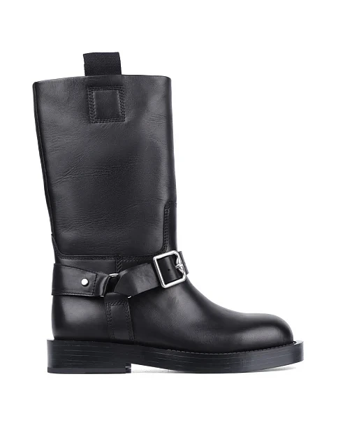 Женские сапоги MIRATON кожаные черные - фото 1 - Miraton