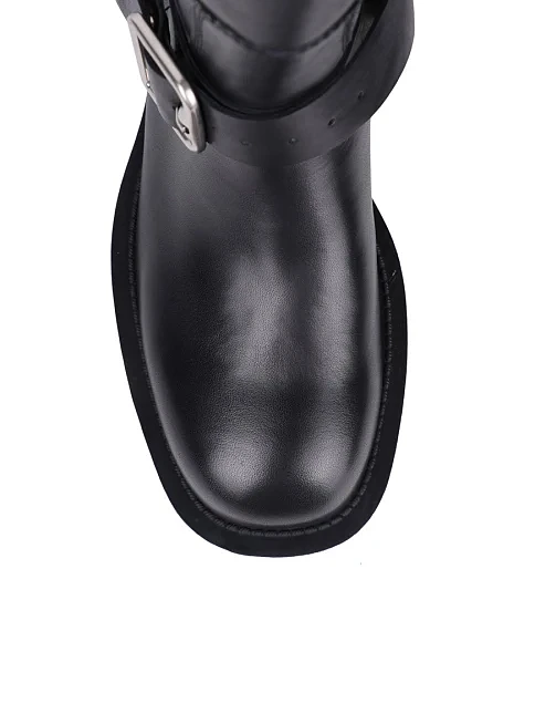 Женские сапоги MIRATON кожаные черные - фото 5 - Miraton