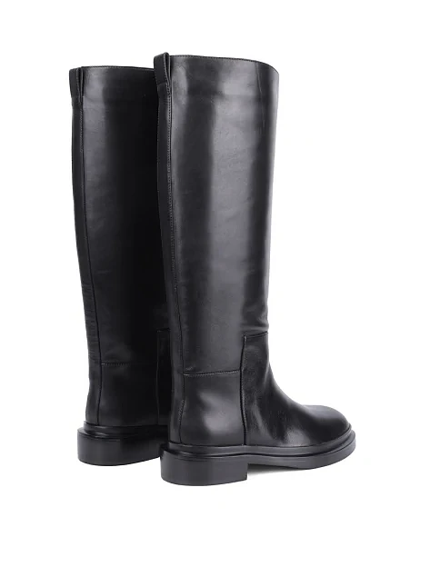 Женские сапоги Attizzare кожаные черные - фото 4 - Miraton