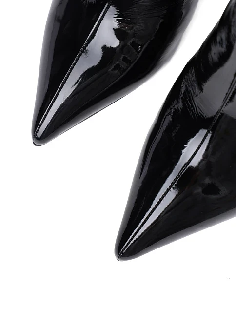 Женские сапоги MiaMay лаковые черные - фото 5 - Miraton