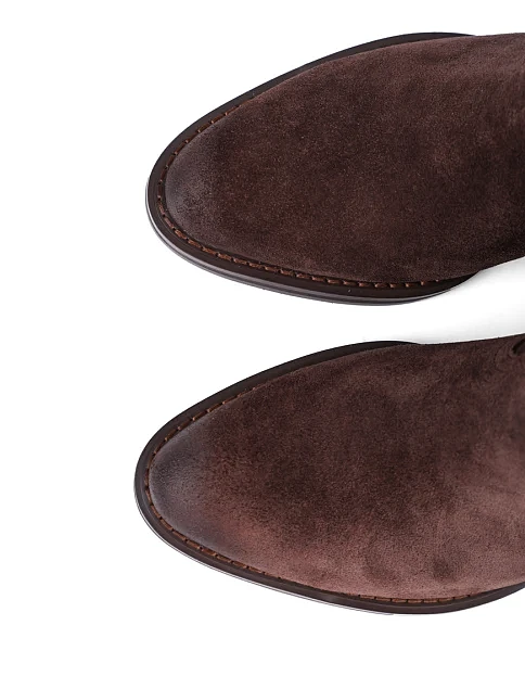 Женские сапоги Attizzare велюровые коричневые - фото 5 - Miraton