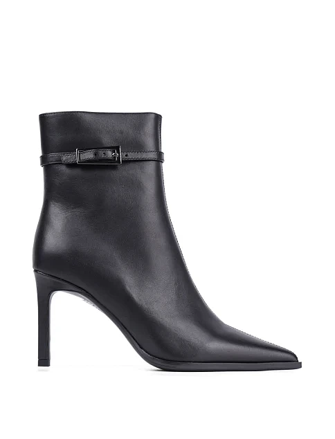 Женские ботинки MIRATON кожаные черные - фото 1 - Miraton