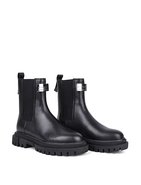 Женские ботинки Attizzare кожаные черные - фото 3 - Miraton