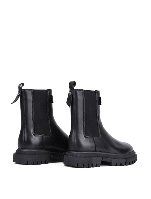 Женские ботинки Attizzare кожаные черные - фото 4 - Miraton