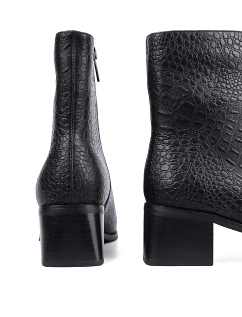 Женские ботинки MIRATON кожаные черные - фото 2 - Miraton