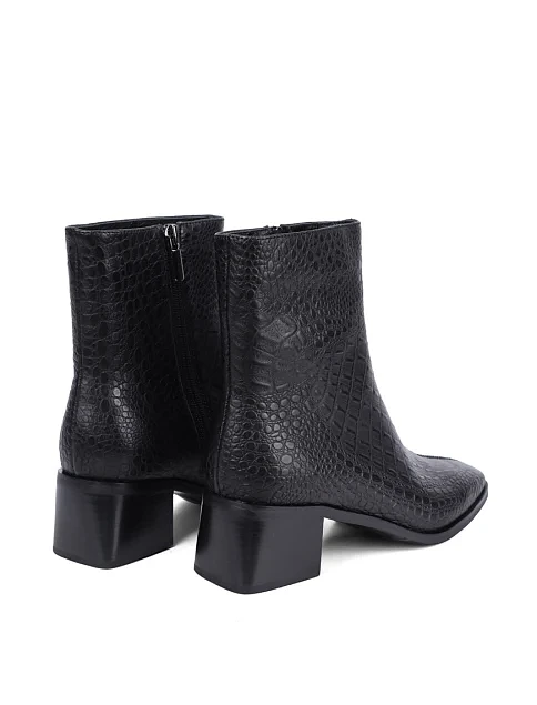 Женские ботинки MIRATON кожаные черные - фото 4 - Miraton