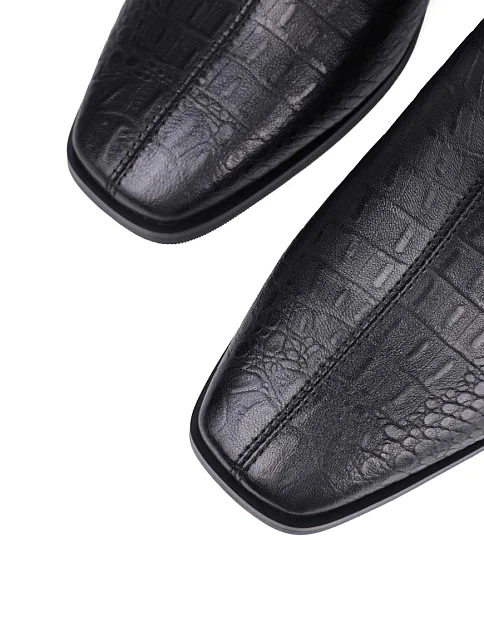 Женские ботинки MIRATON кожаные черные - фото 5 - Miraton