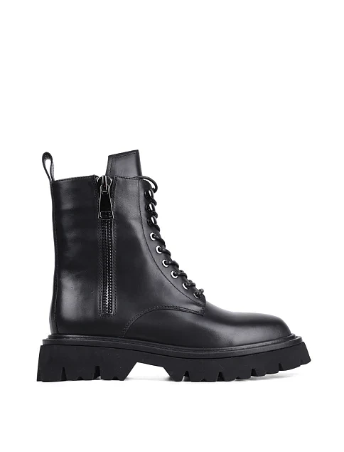 Женские ботинки MIRATON кожаные черные - фото 1 - Miraton