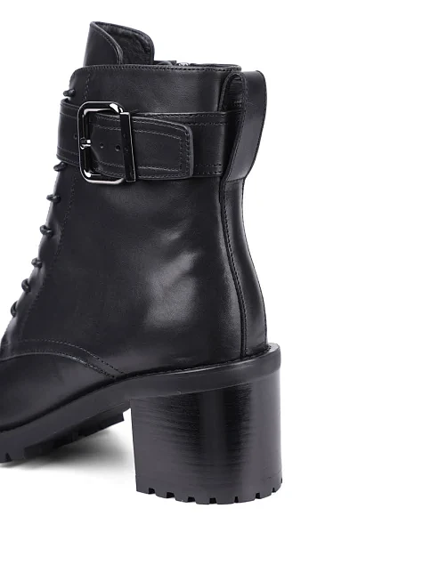 Женские ботинки Attizzare кожаные черные - фото 3 - Miraton