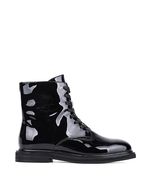 Женские ботинки Attizzare лаковые черные - фото 1 - Miraton