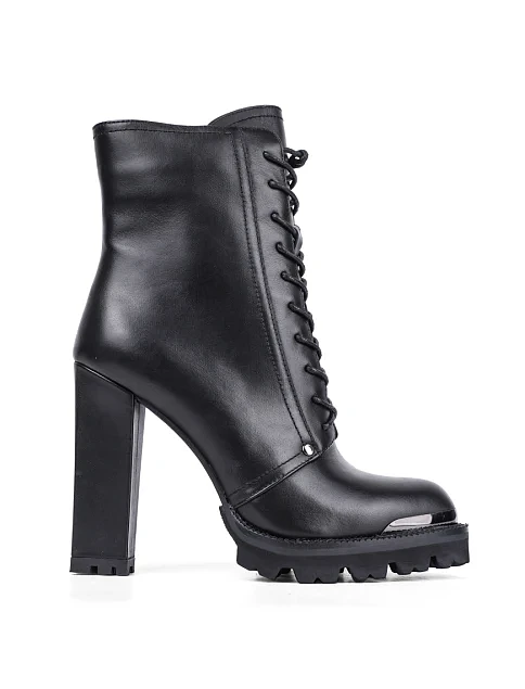 Женские ботинки Attizzare кожаные черные - фото 1 - Miraton