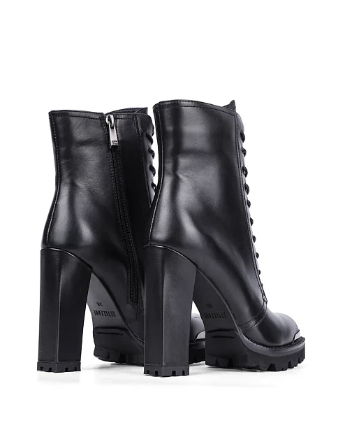 Женские ботинки Attizzare кожаные черные - фото 4 - Miraton