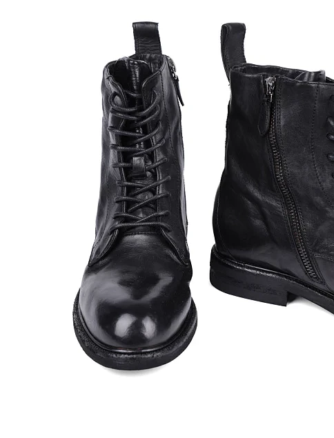 Женские ботинки MIRATON кожаные черные - фото 2 - Miraton