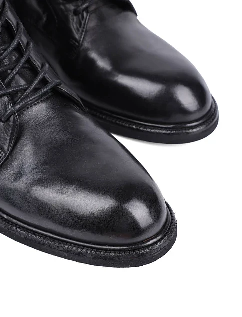 Женские ботинки MIRATON кожаные черные - фото 5 - Miraton