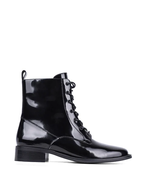 Женские ботинки Attizzare из масляной кожи черные - фото 1 - Miraton