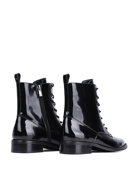 Женские ботинки Attizzare из масляной кожи черные - фото 4 - Miraton