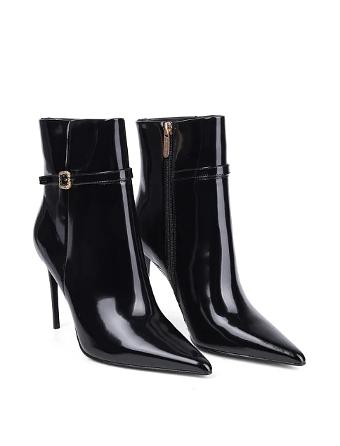 Женские ботинки Mia May из масляной кожи черные - фото 3 - Miraton