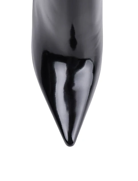 Женские ботинки Mia May из масляной кожи черные - фото 5 - Miraton