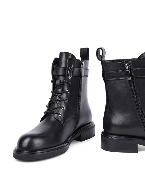 Женские ботинки Attizzare кожаные черные - фото 2 - Miraton