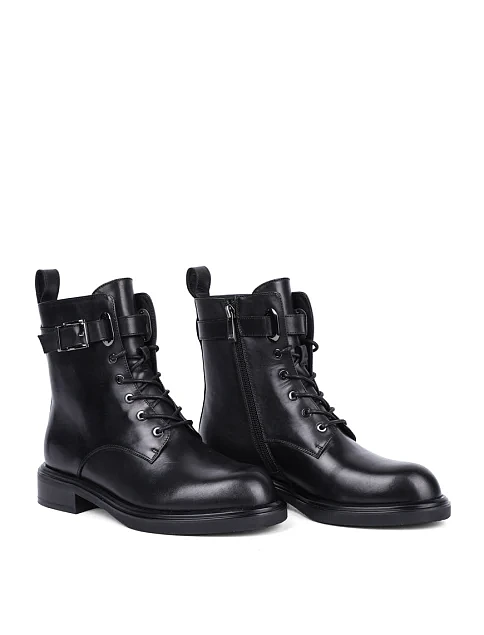 Женские ботинки Attizzare кожаные черные - фото 3 - Miraton