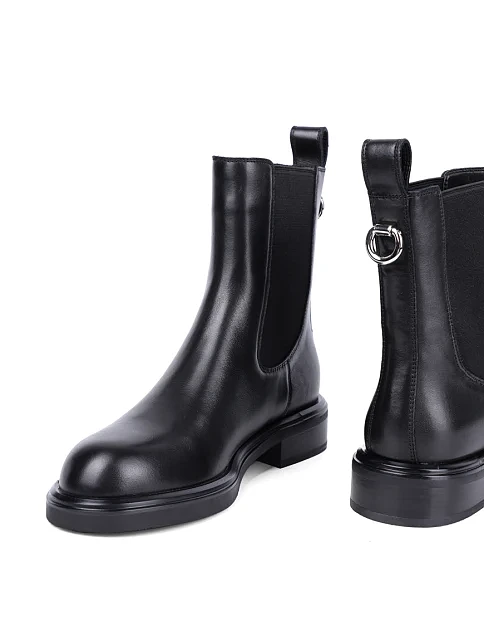 Женские ботинки Attizzare кожаные черные - фото 2 - Miraton