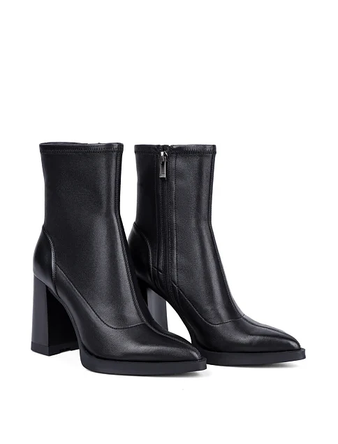 Женские ботинки Attizzare кожаные черные - фото 3 - Miraton