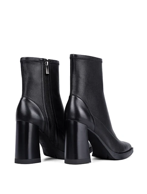 Женские ботинки Attizzare кожаные черные - фото 4 - Miraton