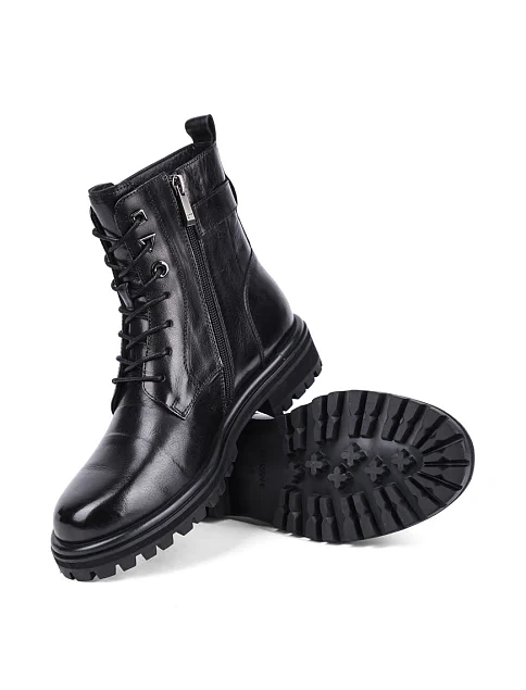 Женские ботинки Attizzare кожаные черные - фото 2 - Miraton