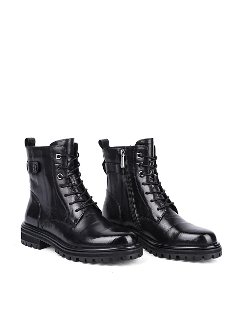 Женские ботинки Attizzare кожаные черные - фото 3 - Miraton