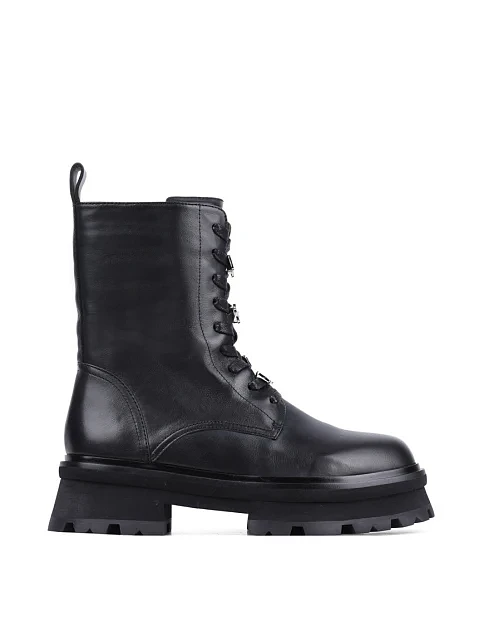 Женские ботинки MIRATON кожаные черные - фото 1 - Miraton