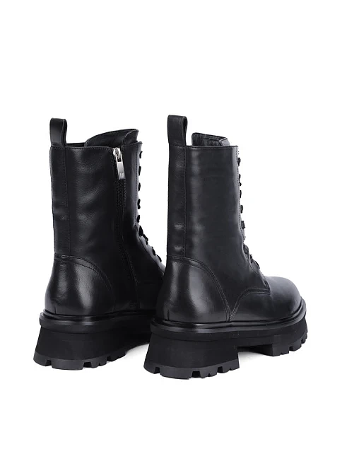 Женские ботинки MIRATON кожаные черные - фото 4 - Miraton