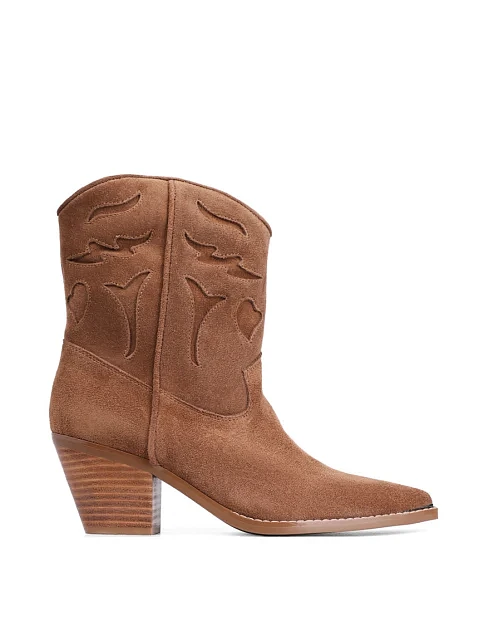 Жіночі черевики MIRATON велюрові коричневі - фото 1 - Miraton